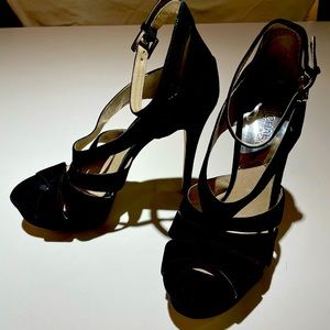 Michael Kors black suede heels